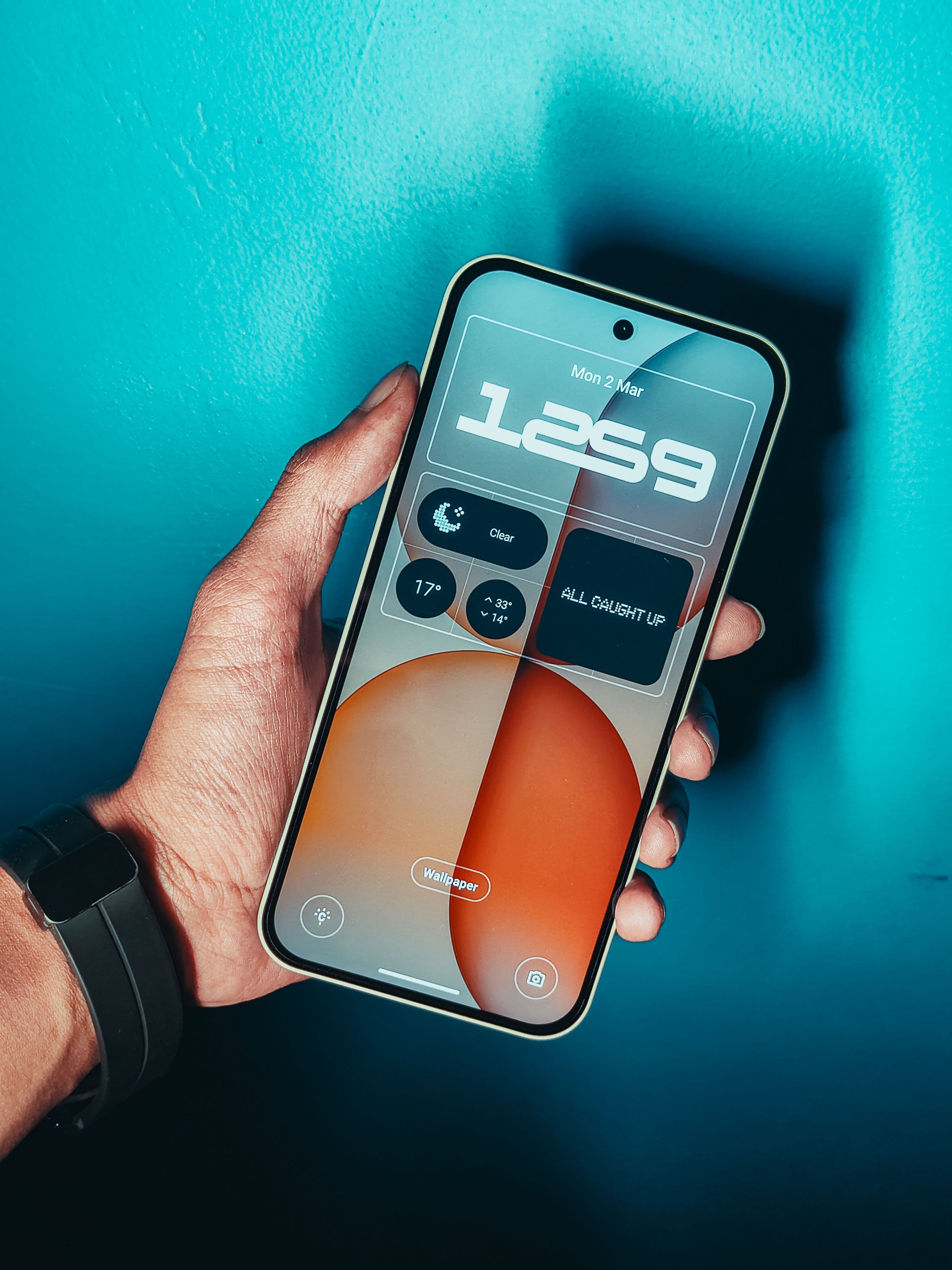 Personalized habit tracker home screen with colorful widgets