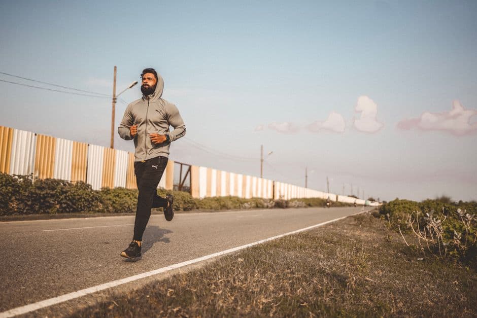 Person following a routine toward a fitness goal