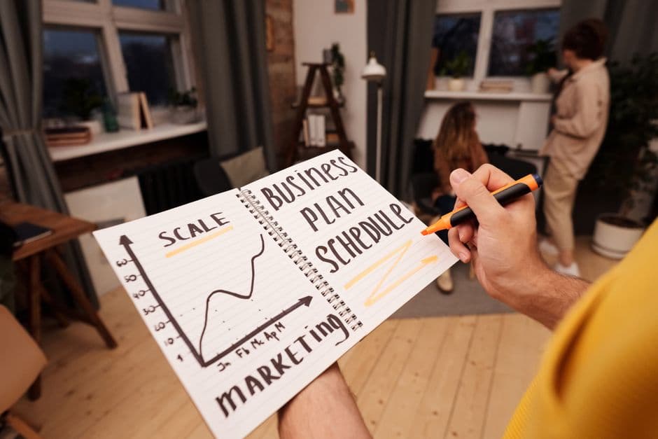 Person planning goals and tracking progress